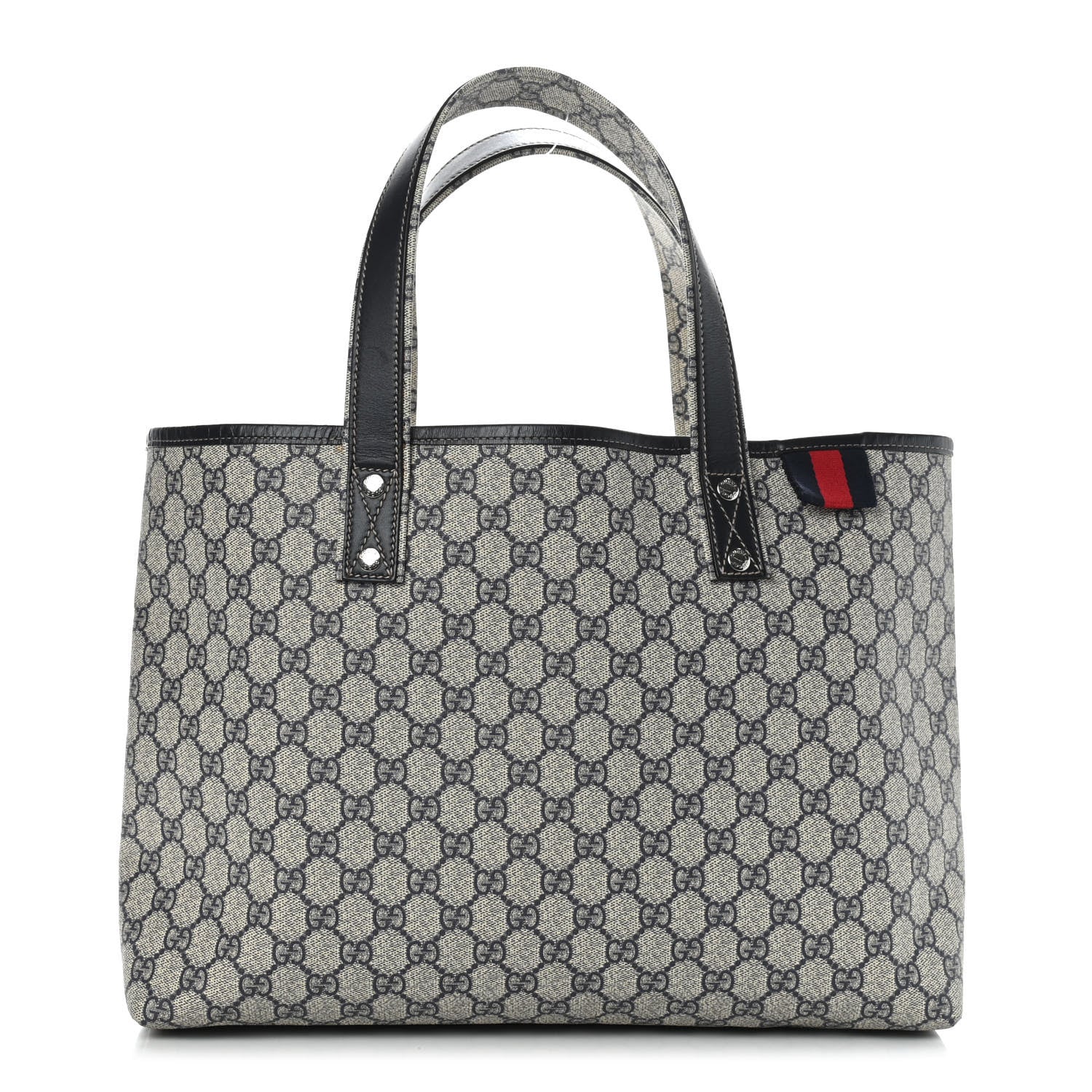 Gucci GG Plus Monogram Medium Signature Web Loop Tote Navy 2 of 18