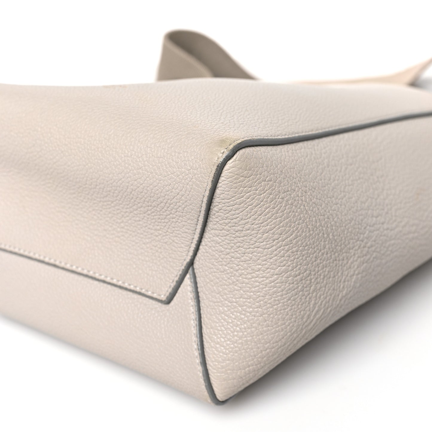 Soft Grained Calfskin Small Sangle Bucket Bag Light Taupe