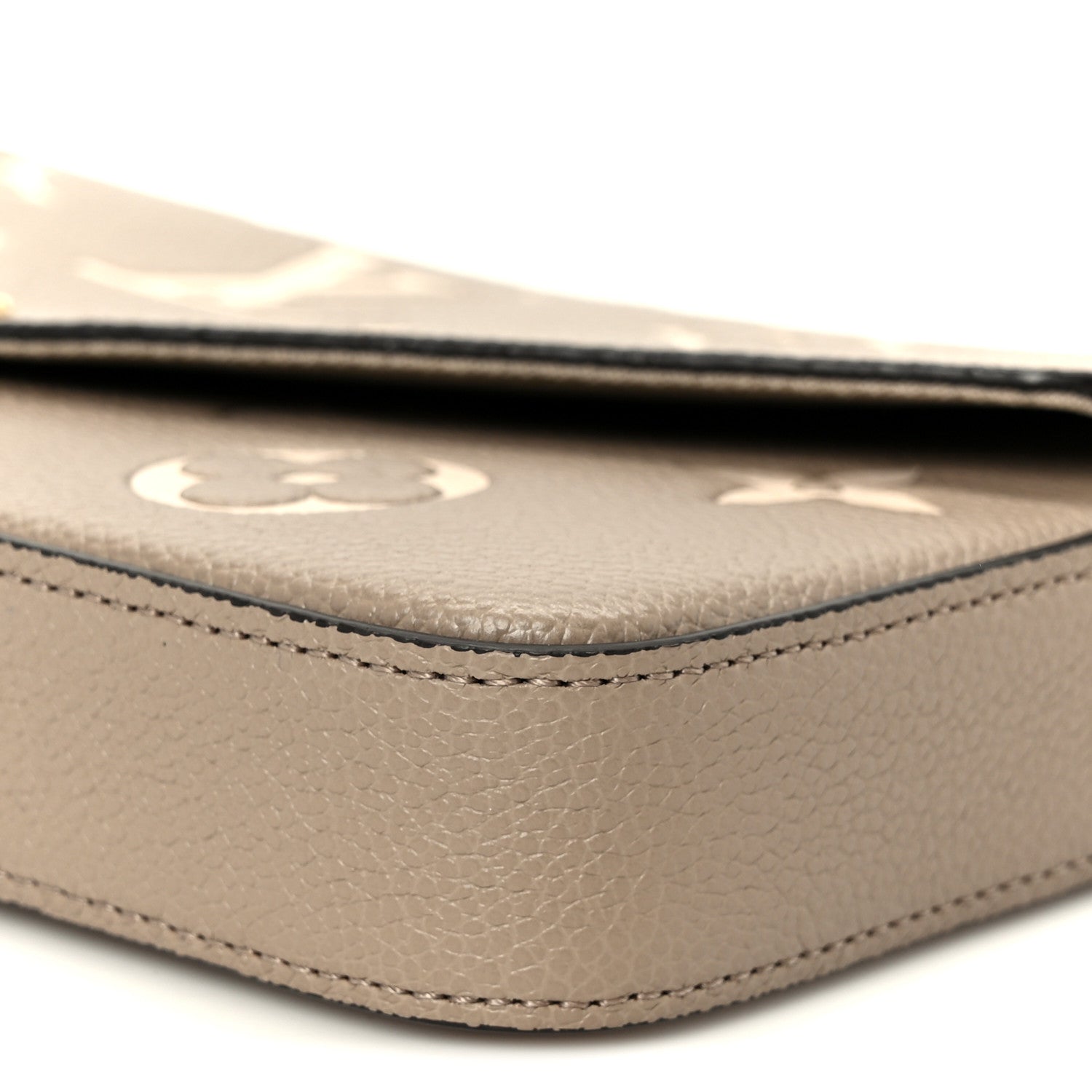 Louis Vuitton Empreinte Monogram Giant Felicie Pochette Tourterelle Creme 11 of 12