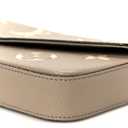 Louis Vuitton Empreinte Monogram Giant Felicie Pochette Tourterelle Creme 11 of 12