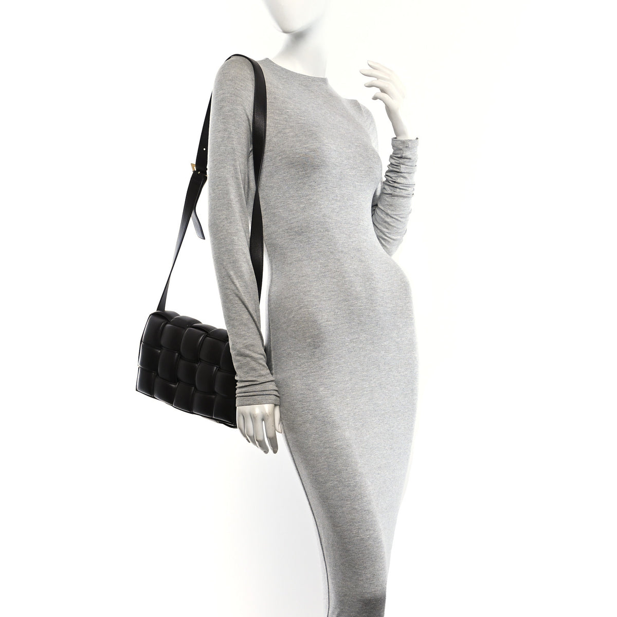 Nappa Maxi Intrecciato Padded Cassette Crossbody Bag Fondant