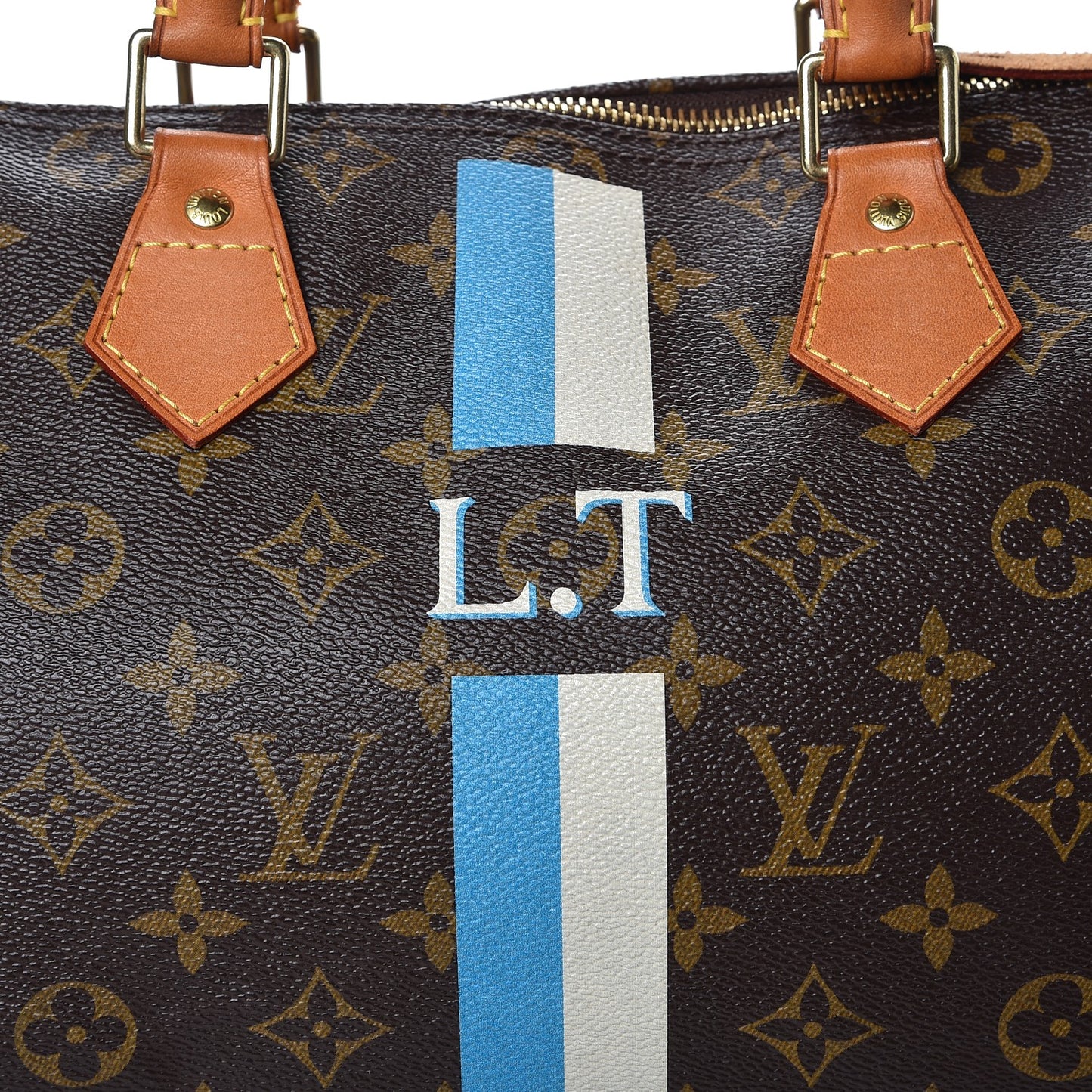 Monogram My LV Heritage Speedy 30 White Blue Clair