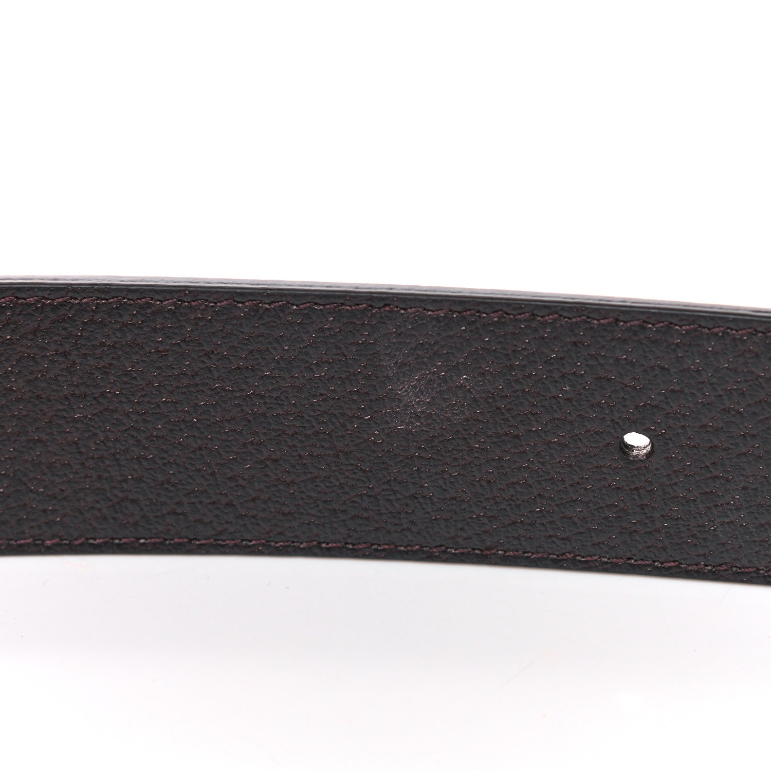 Gucci Textured Dollar Calfskin Double G 40mm Belt 90 36 Dark Cocoa 3 of 7
