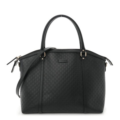 Gucci Soft Microguccissima Large Dome Satchel Black 1 of 11