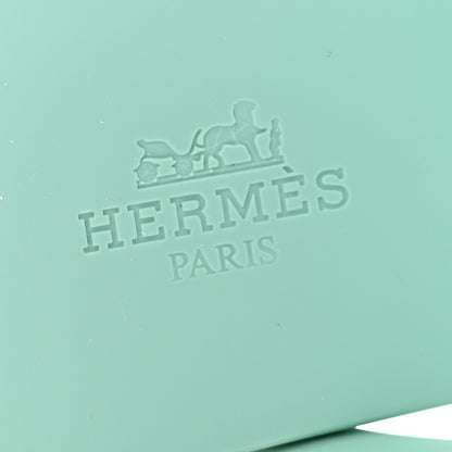 Hermes Rubber Womens Egerie Sandals 40 Vert Embrun 6 of 9