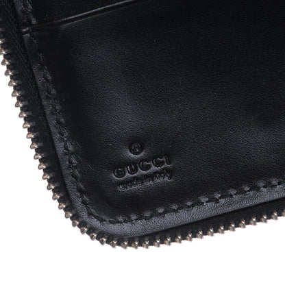 Gucci Guccissima Signature Zip Around Organizer Wallet Black 6 of 7