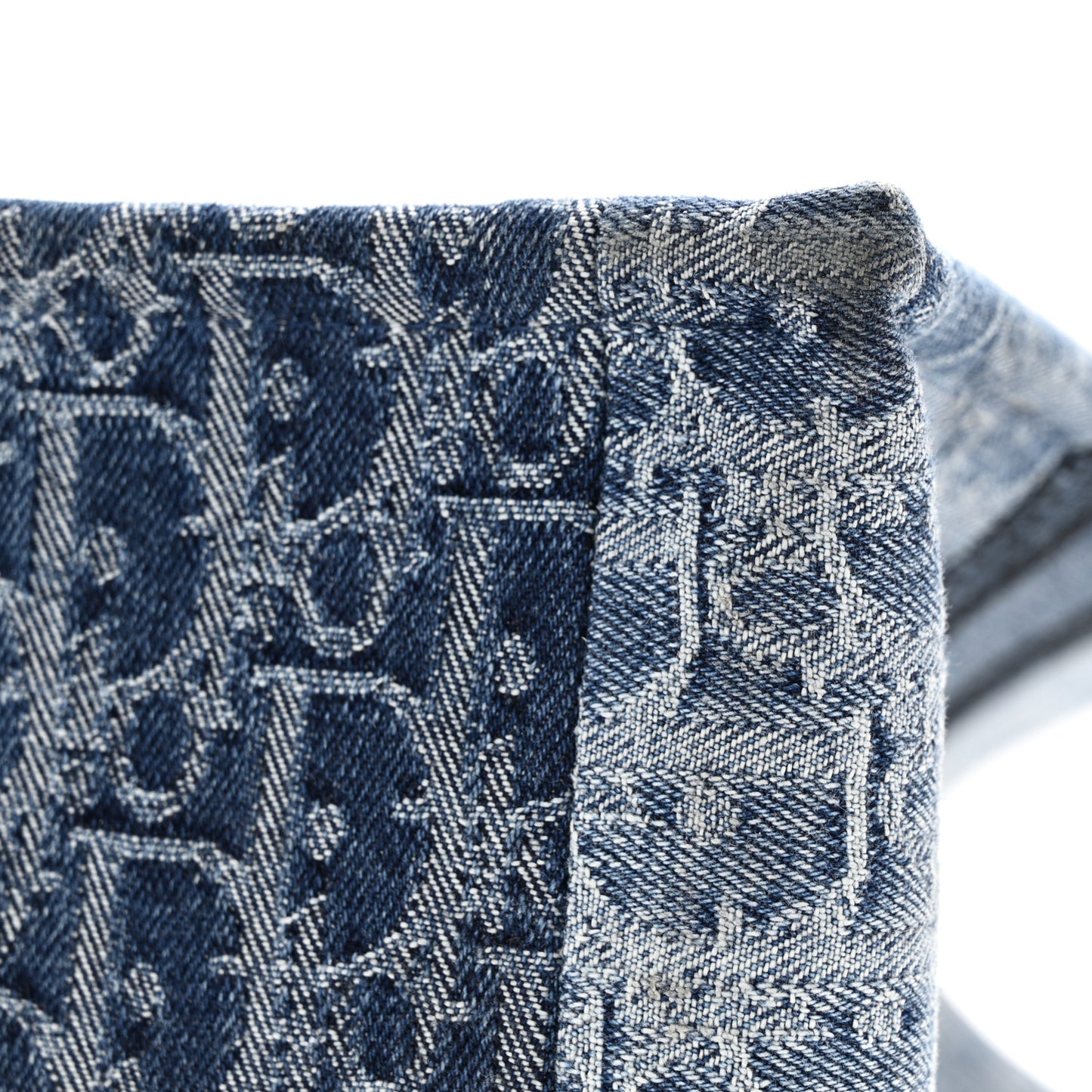 Oblique Denim Medium Book Tote Blue
