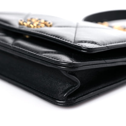 Chanel Lambskin Quilted Chanel 19 Wallet On Chain WOC Black 10 of 16