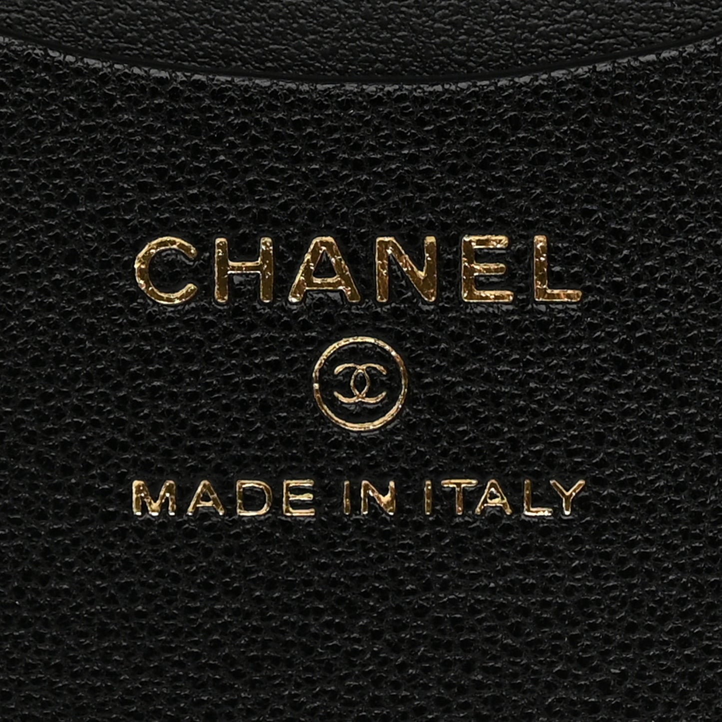 Lambskin Quilted Chanel 19 Luggage Tag Black