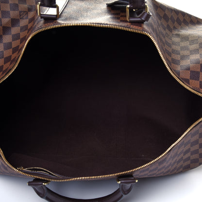 Louis Vuitton Damier Ebene Keepall Bandouliere 55 8 of 27
