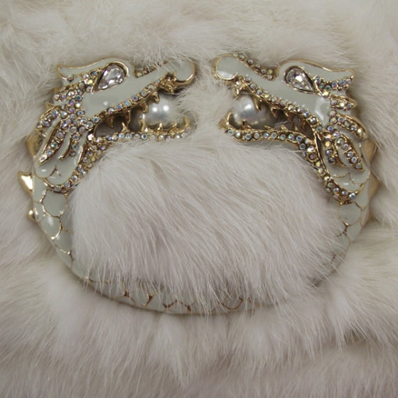 Mink Jewel Dragon Evening Bag