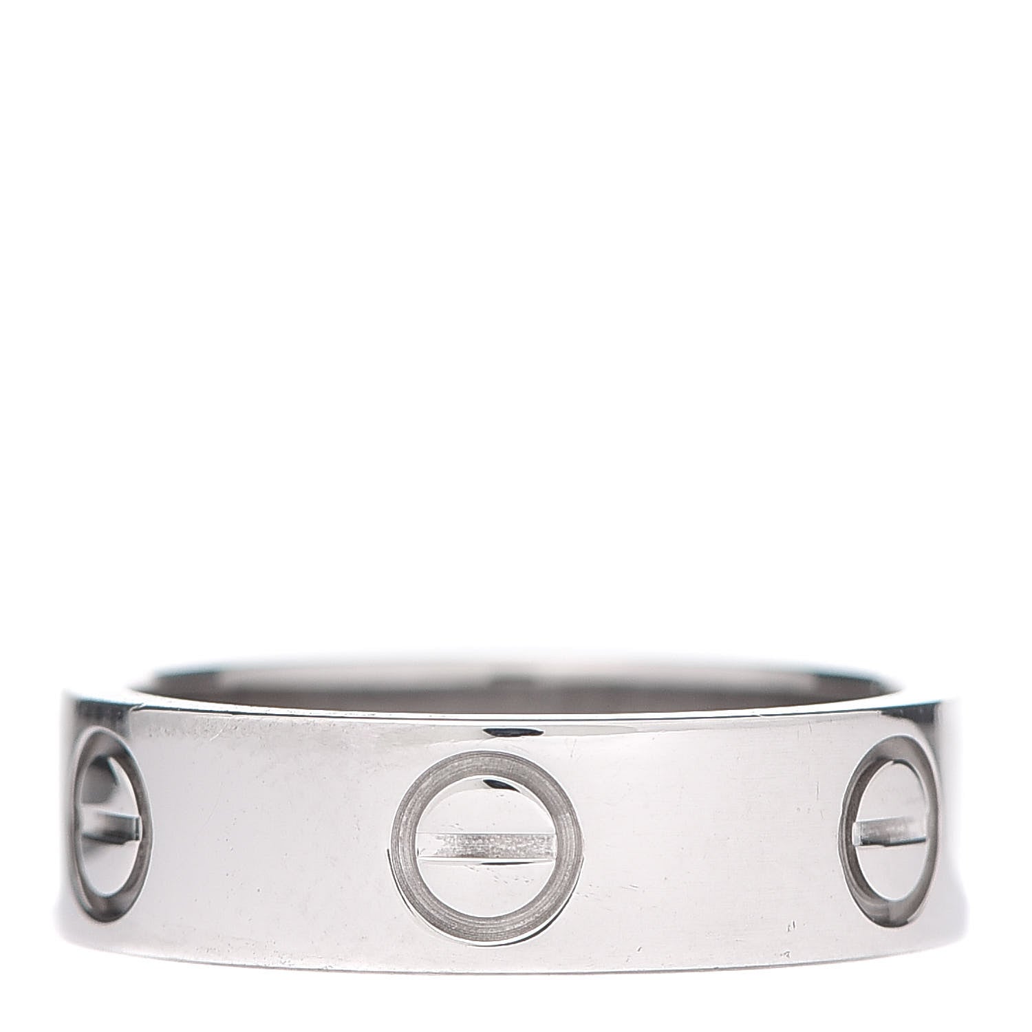 Cartier 18K White Gold 5.5mm LOVE Ring 52 6 3 of 4