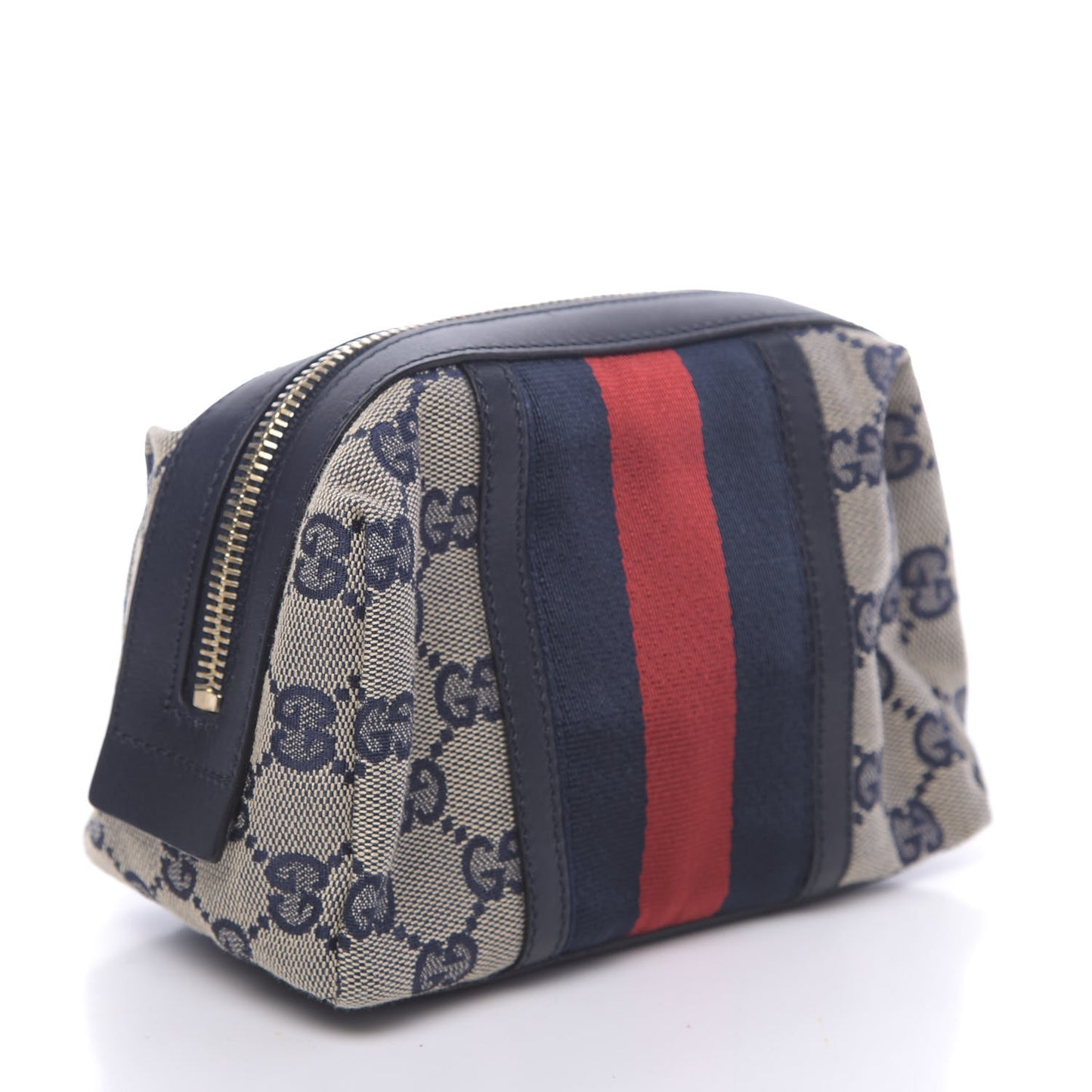 Monogram Web Small Cosmetic Case Navy