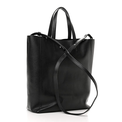 Celine Grained Calfskin Small Vertical Cabas Black 2 of 10