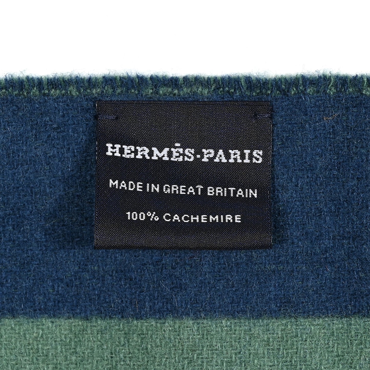 Cashmere Casaque Love Story Muffler Vert Indigo