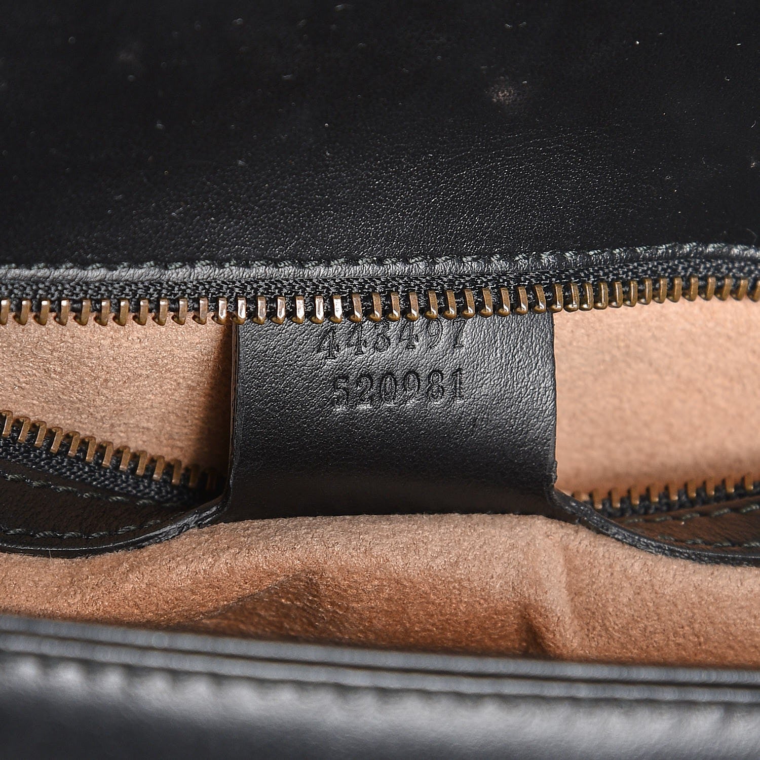 Gucci Calfskin Matelasse Small GG Marmont Shoulder Bag Black 7 of 7