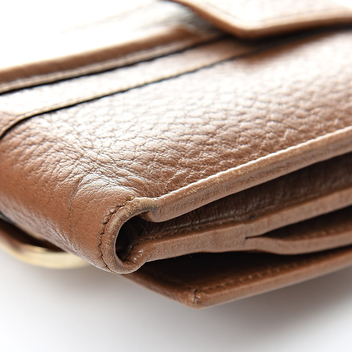 Calfskin French Junco Wallet Light Brown