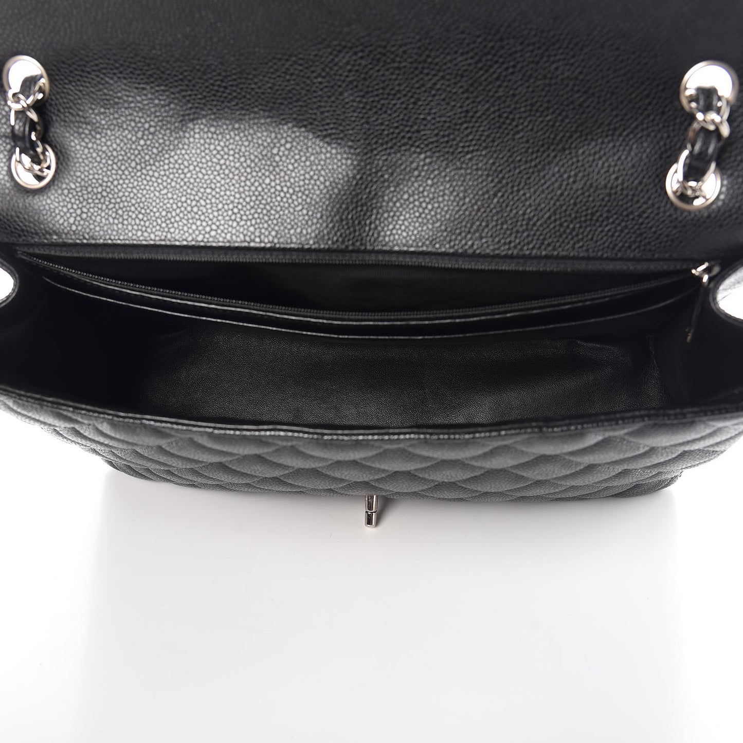 Caviar Quilted Maxi Single Flap Black