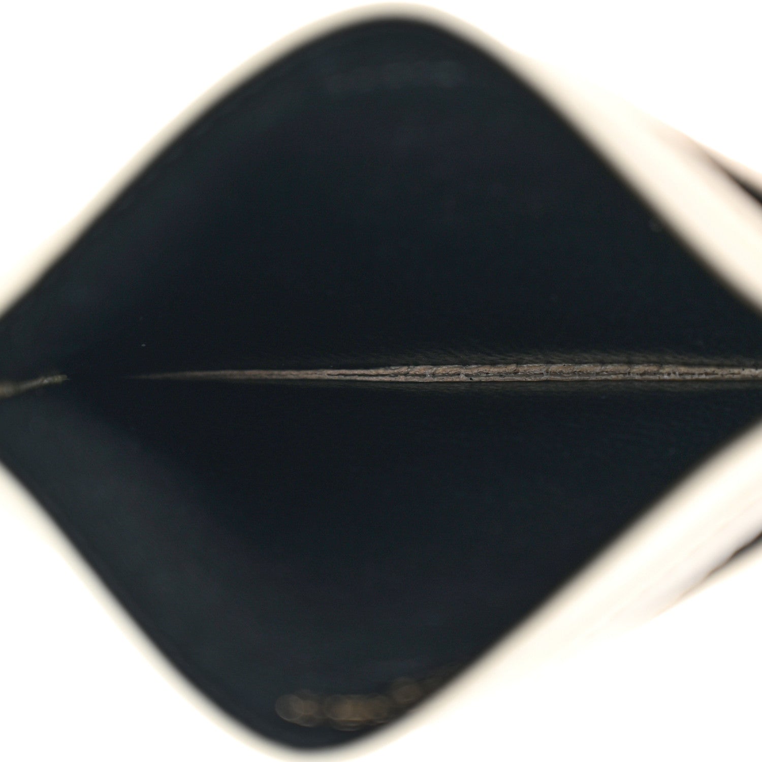 Saint Laurent Grain De Poudre Matelasse Chevron Monogram Credit Card Case Crema Soft 5 of 11
