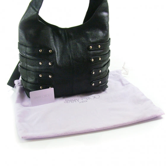 Jimmy Choo Leather Bardia Hobo Black 3 of 11
