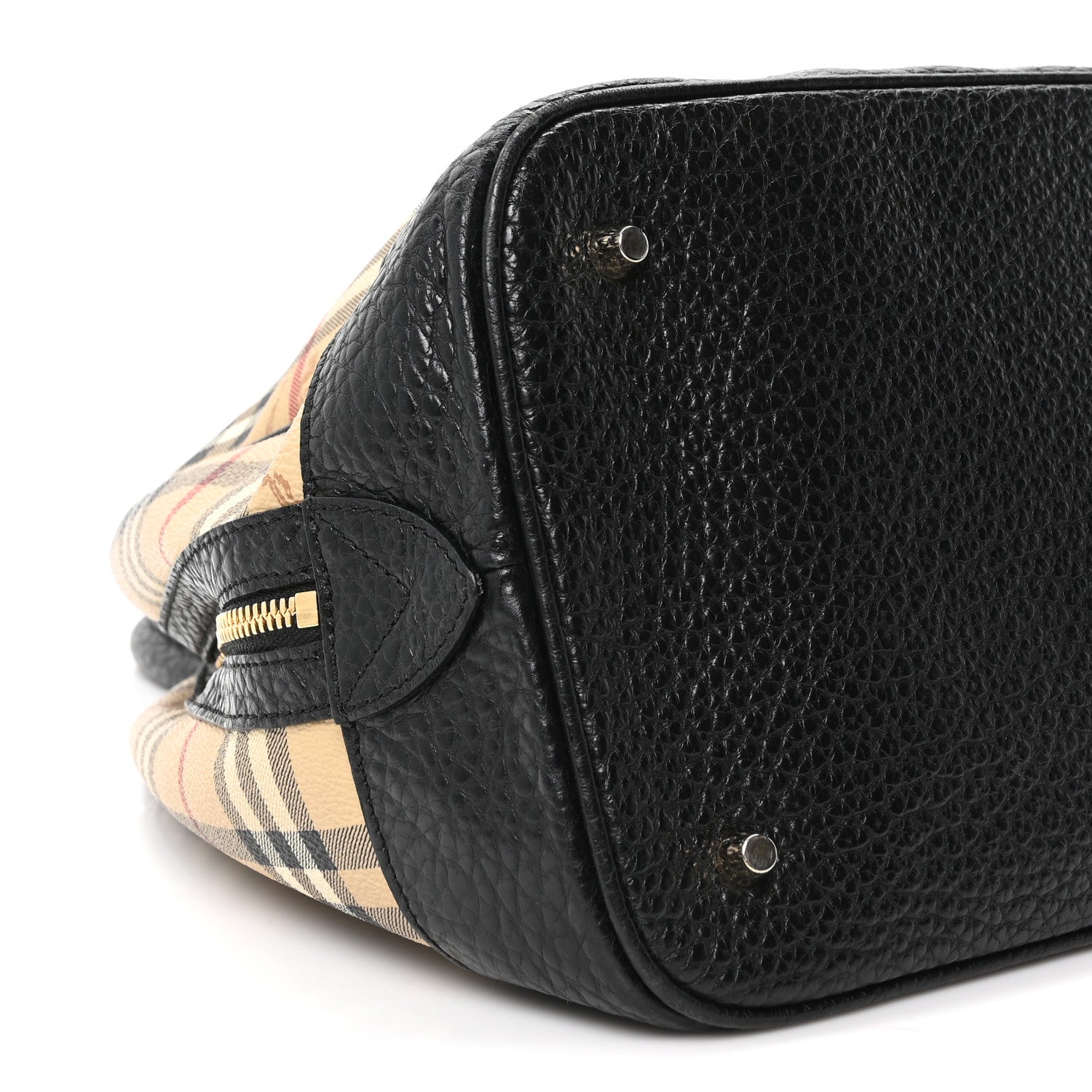 Burberry Haymarket Check Medium Satchel Black 10 of 11