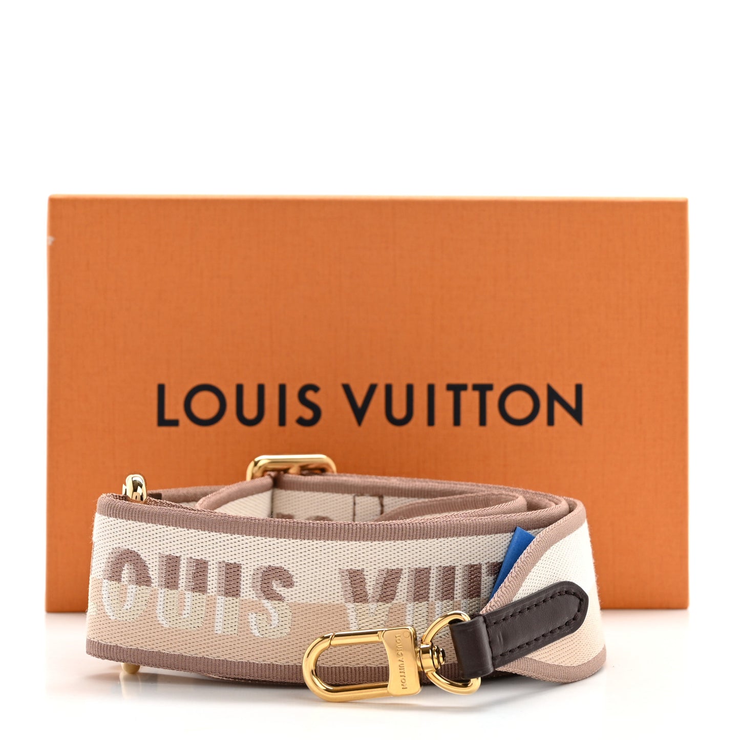 Jacquard Speedy Bandouliere 20 Shoulder Strap Beige Brown