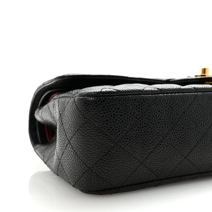 Chanel Caviar Quilted Medium Double Flap Black 9 of 10