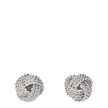 Tiffany Sterling Silver Twist Knot Earrings 1 of 4
