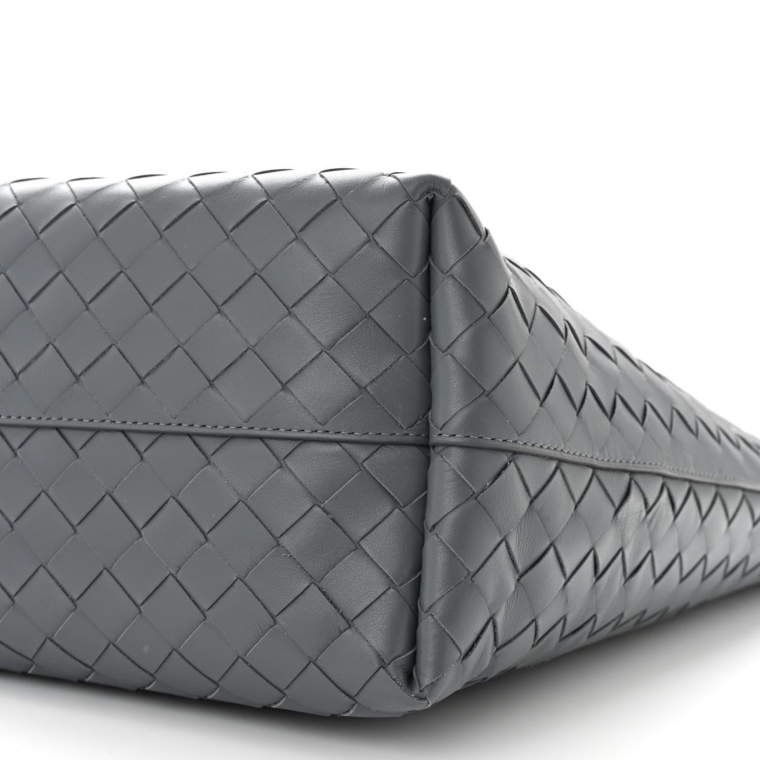 Bottega Veneta Calfskin Intrecciato Small Tote Bag Grey 10 of 10