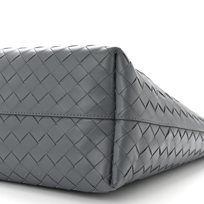 Bottega Veneta Calfskin Intrecciato Small Tote Bag Grey 10 of 10
