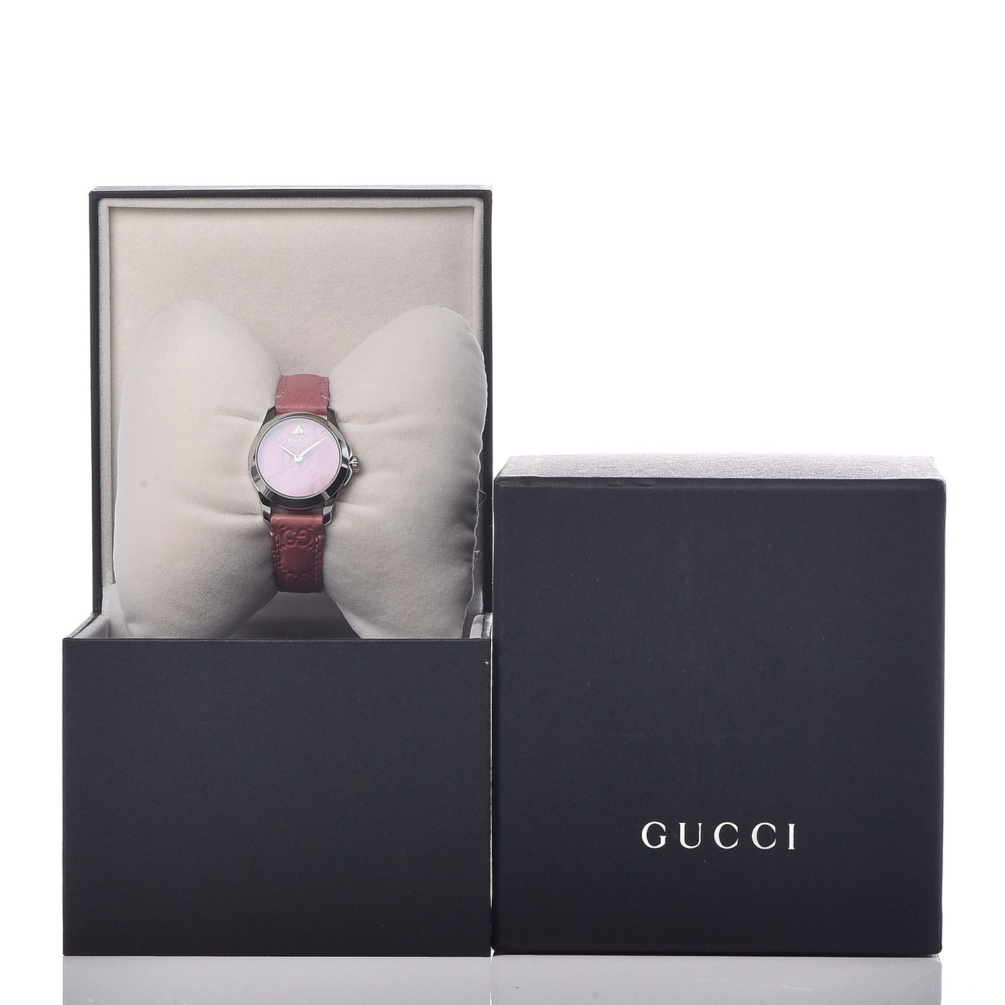 Stainless Steel Calfskin 27mm G-Timeless Quartz Watch Pink
