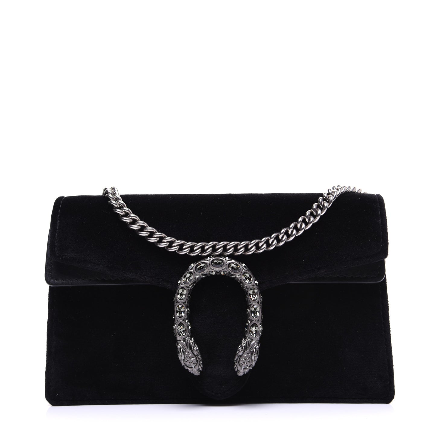 Velvet Super Mini Dionysus Shoulder Bag Black