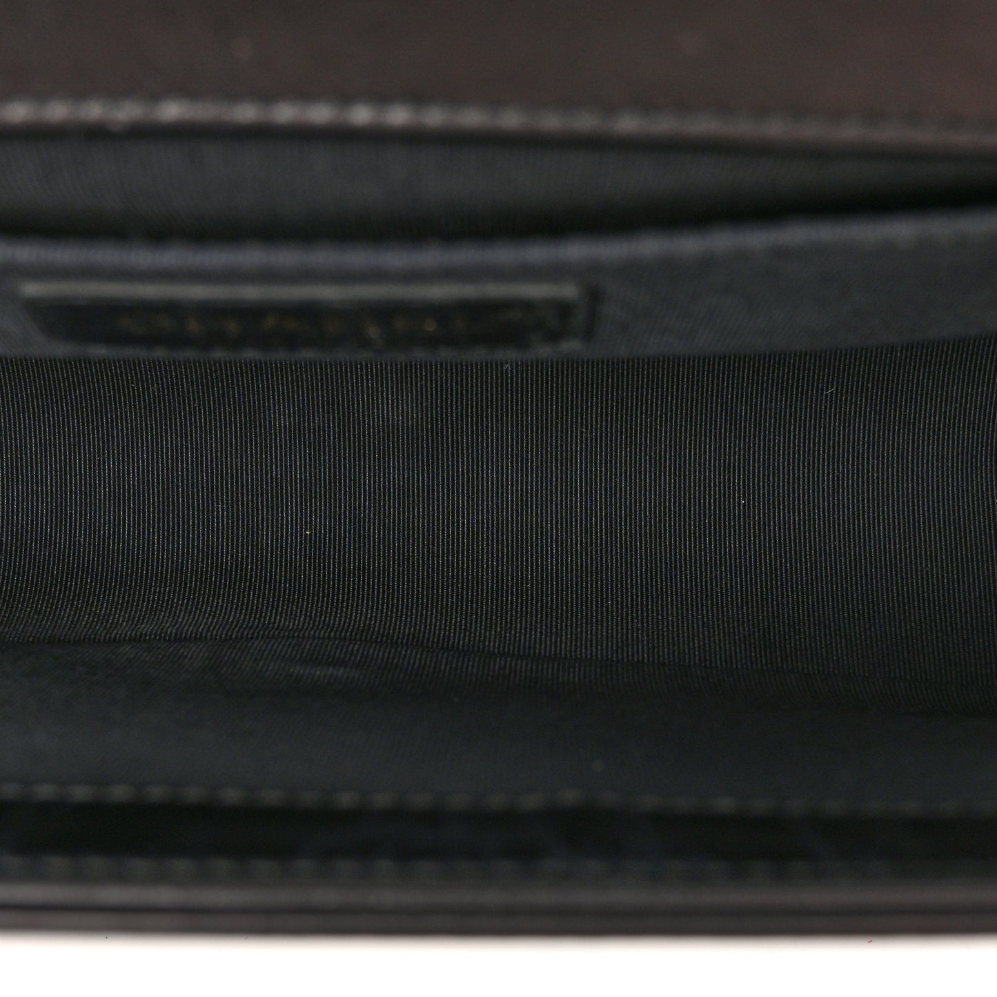 Shearling Sheepskin Medium Boy Flap Black