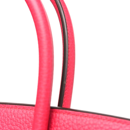 Hermes Taurillon Clemence Birkin 30 Rose Extreme 12 of 12