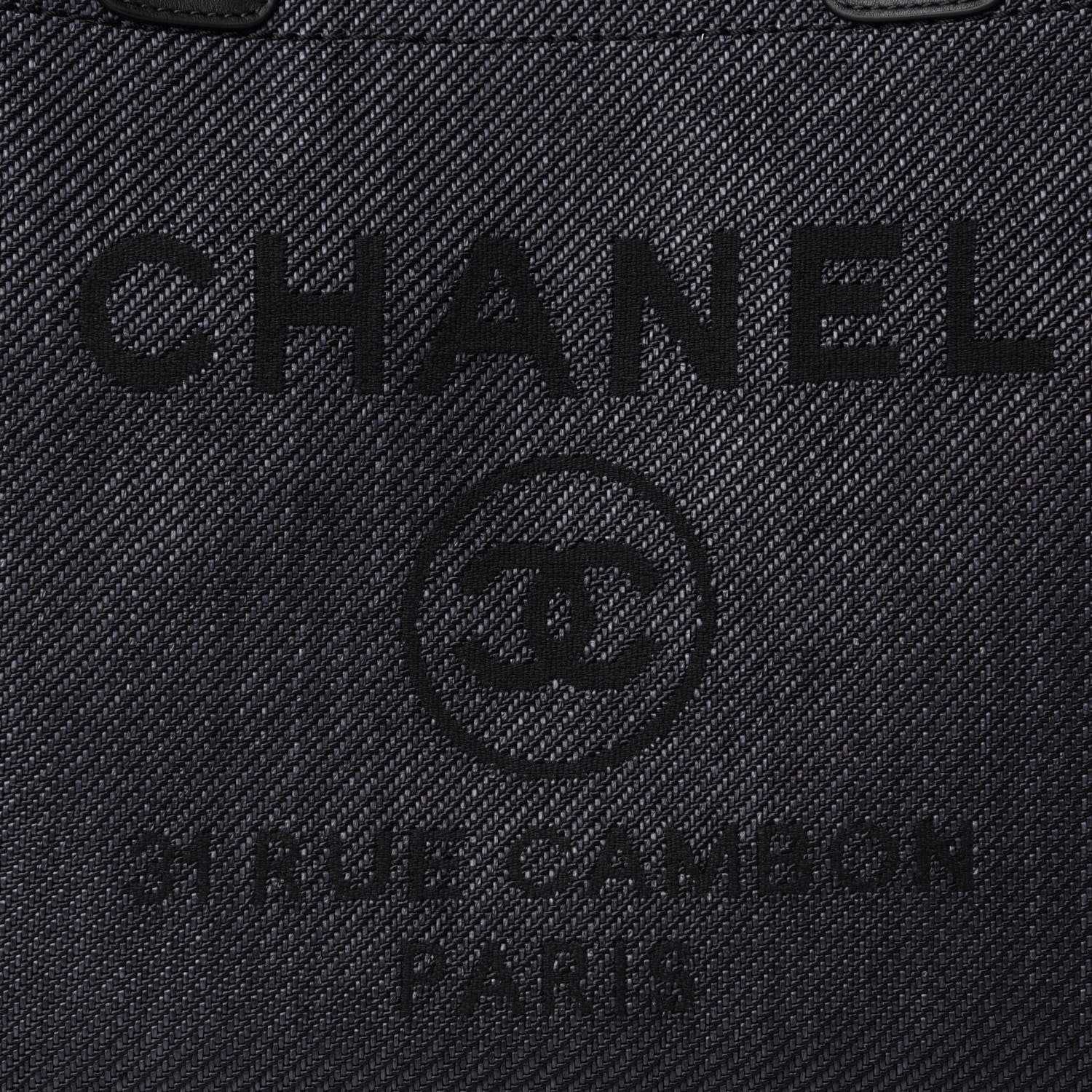 Chanel Mixed Fibers Calfskin Medium Deauville Tote Black 11 of 12