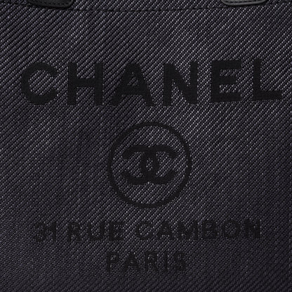 Chanel Mixed Fibers Calfskin Medium Deauville Tote Black 11 of 12