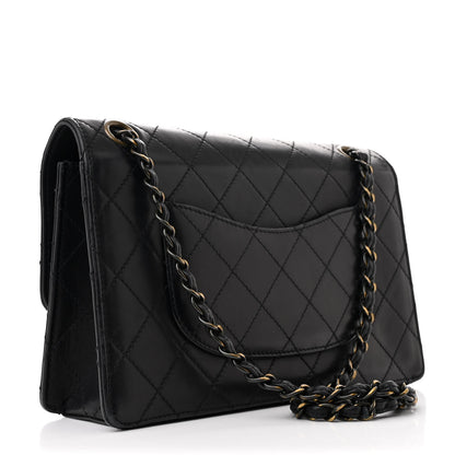 Chanel Calfskin Stitched Medium Single Flap Black 3 of 15