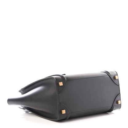 Celine Smooth Calfskin Micro Luggage Black 3 of 10