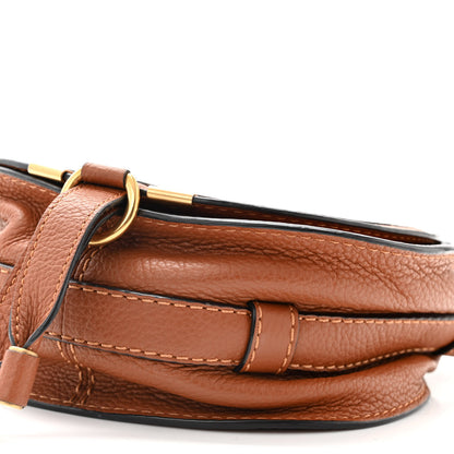 Chloe Grained Calfskin Small Marcie Saddle Bag Tan 10 of 11