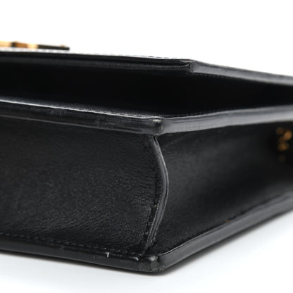 Saint Laurent Smooth Calfskin Classic Monogram Kate Tassel Chain Wallet Black 7 of 9