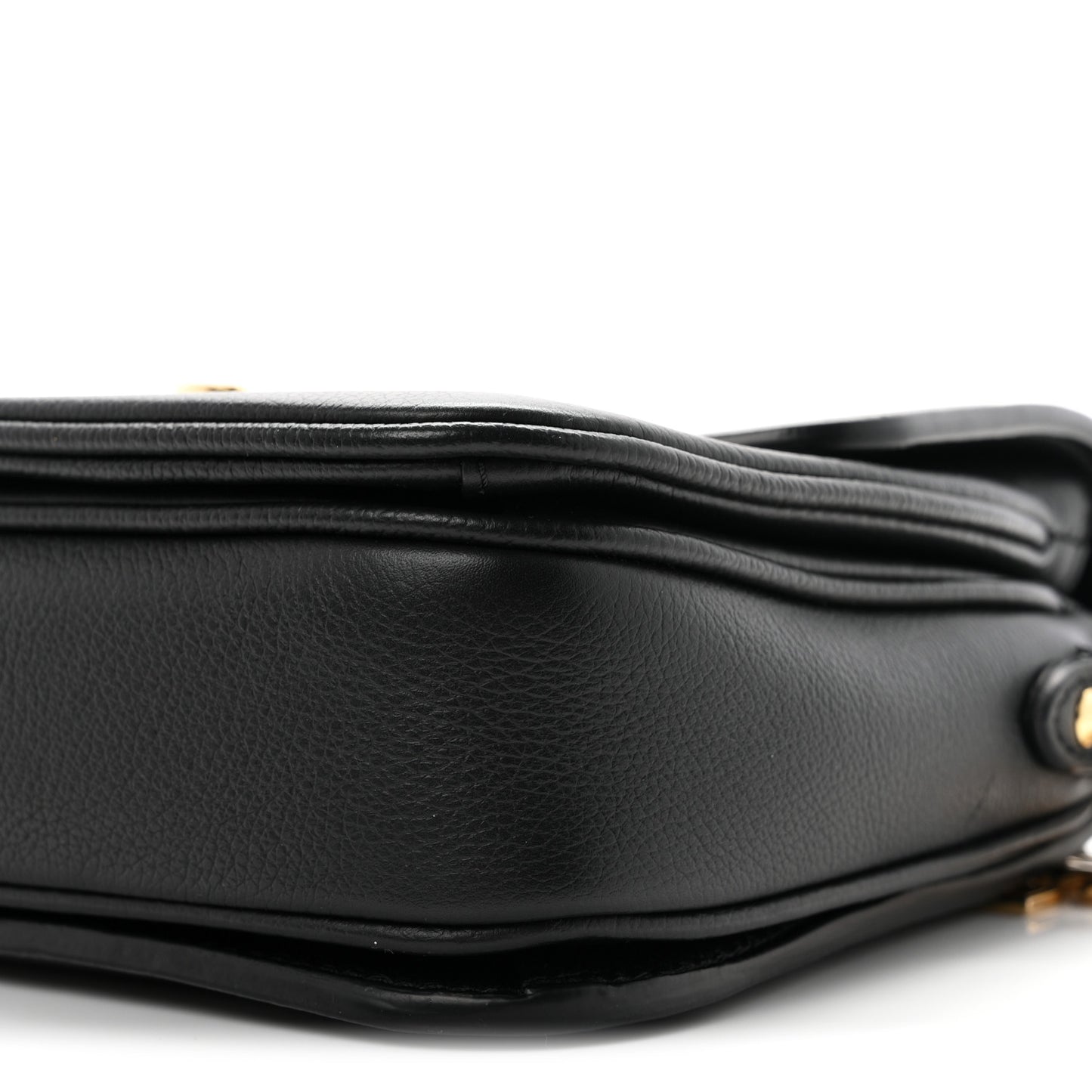 Grained Calfskin Lockme Oxford Black
