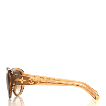 Louis Vuitton Acetate Obsession Cat Eye Sunglasses Z0625E Glitter Gold 3 of 7