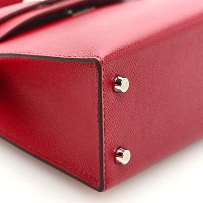 Hermes Epsom Mini Kelly Sellier 20 Rubis 8 of 10