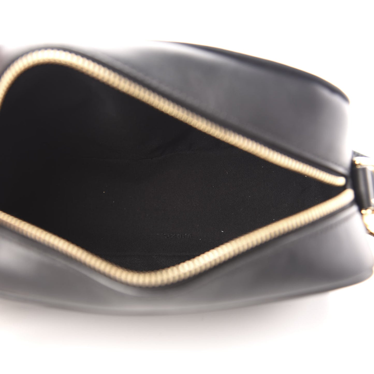 Vitello Century F is Fendi Bi-Color FF 1974 Embossed Camera Case Maya Black