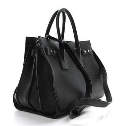 Saint Laurent Grained Calfskin Small Supple Sac De Jour Black 3 of 10