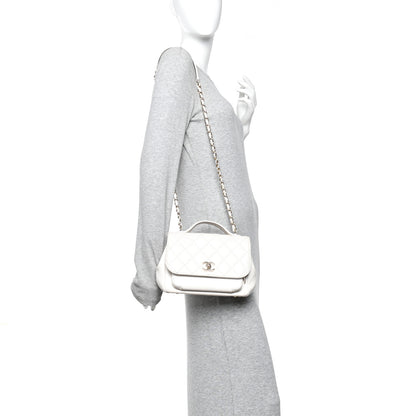 Chanel Caviar Quilted Medium Business Affinity Flap White 2 of 10