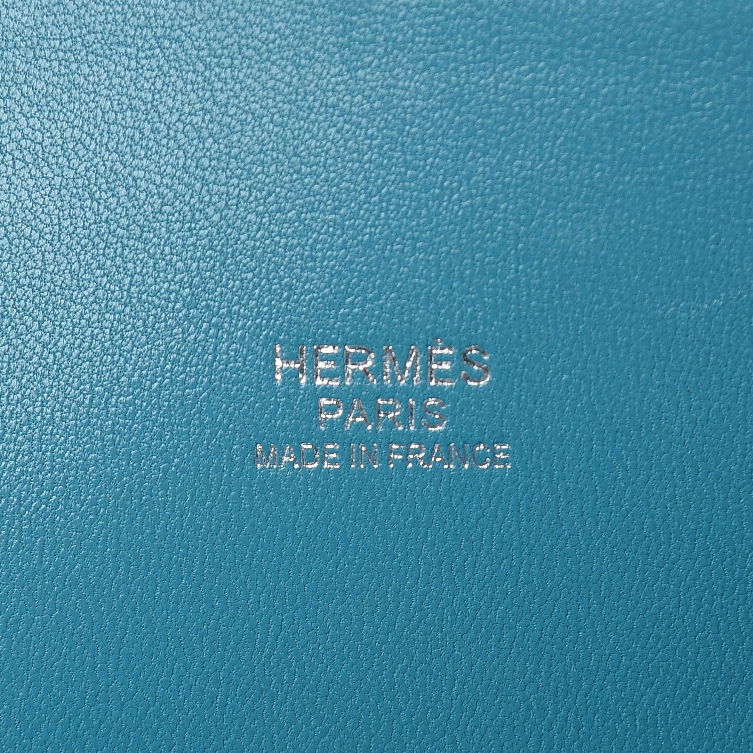 Hermes Taurillon Clemence Bolide 35 Turquoise 7 of 15