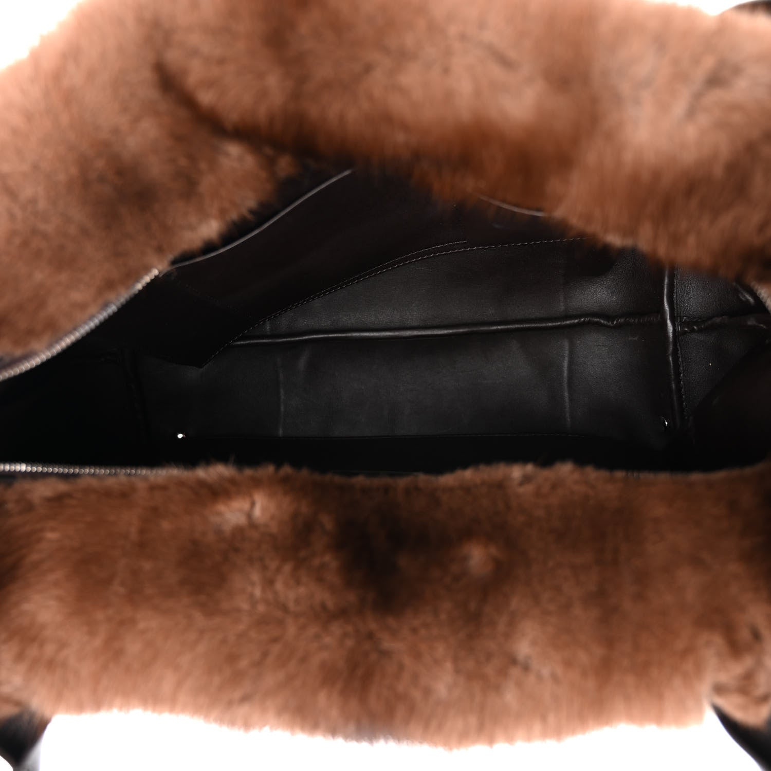 The Row Mink Fur Lux Satchel Coffee 5 of 11