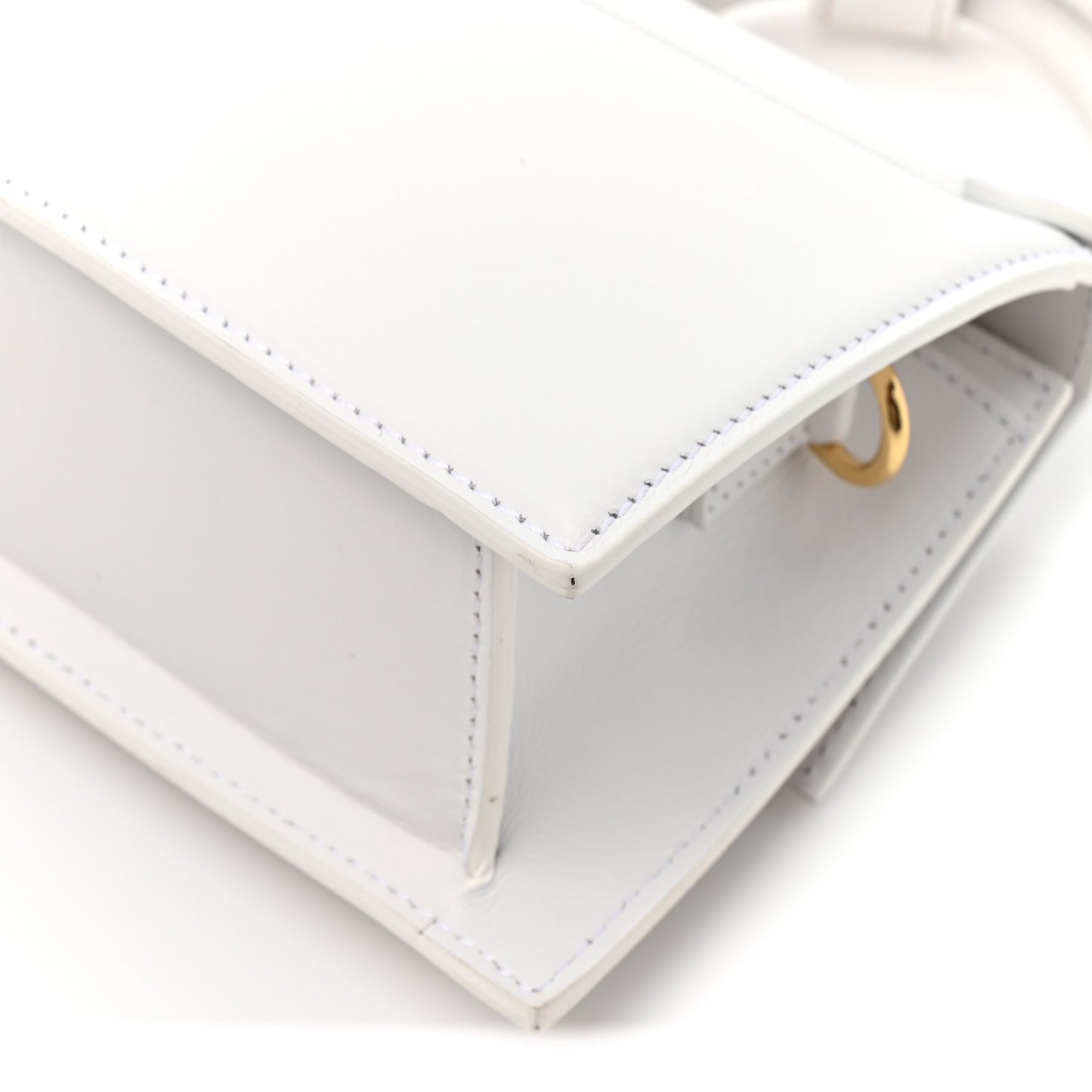 Smooth Calfskin Le Chiquito Noeud White