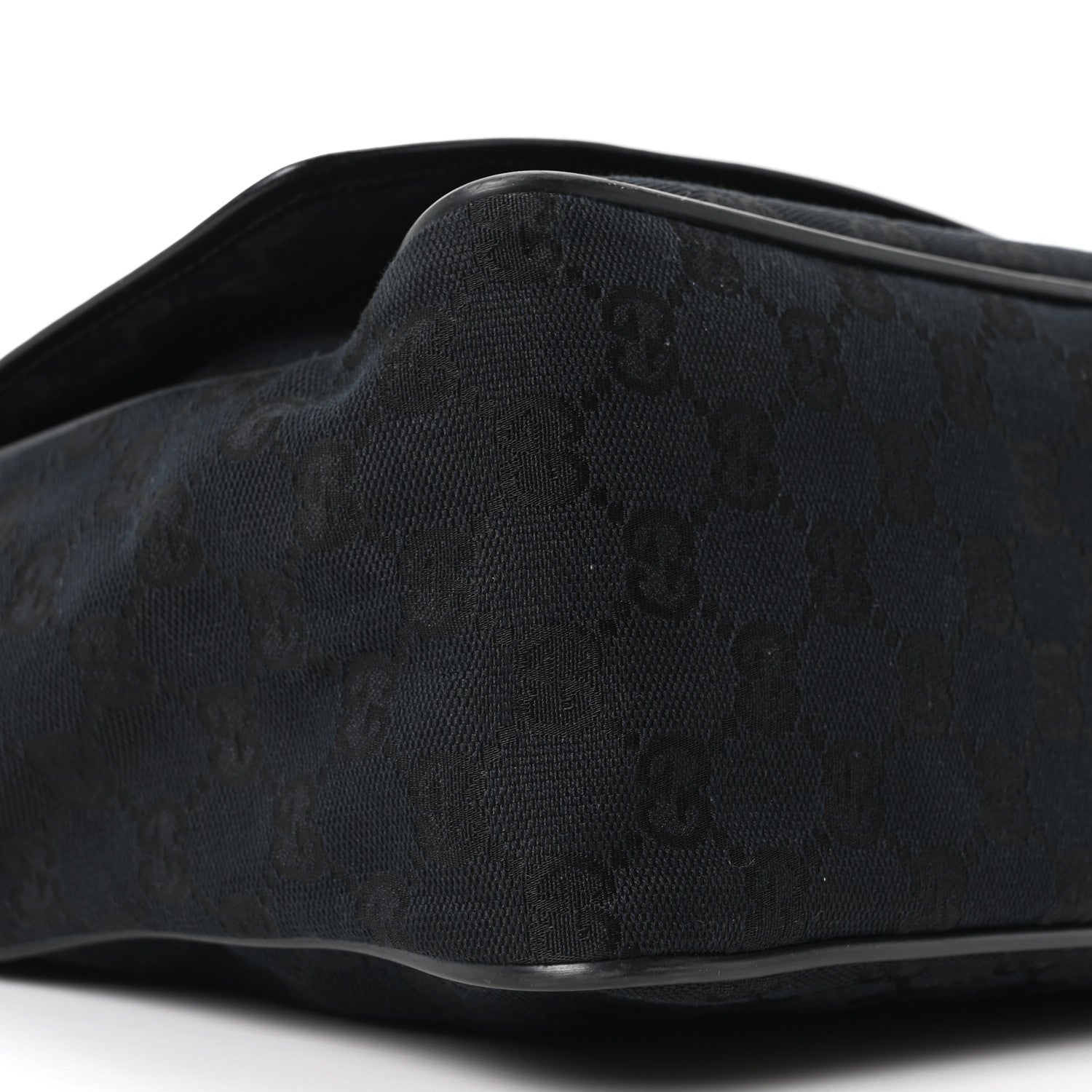 Gucci Monogram Flap Pocket Messenger Bag Black 9 of 10